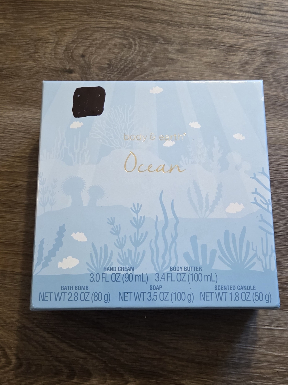Body & Earth Ocean Bath & Body Set - Light Blue